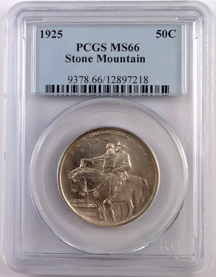 1925 Stone Mountain Memorial Commemorative Half Dollar 50C Graded MS66 by PCGS - Image 1 of 4