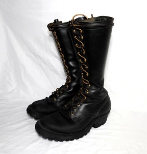 Whites Stormchaser C116L-V 16-in Lineman Motorcycle Biker Black Boots Mens 9.5D - Picture 1 of 14