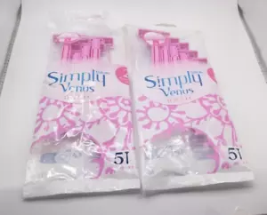 2X! Navaja de afeitar desechable Gillette Simply Venus Basic 2 hojas para mujer NUEVA - Imagen 1 de 2