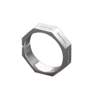 Man Solid 925 Sterling Silver Open Band Design Designer Men's Band Ring C21 - Picture 1 of 8