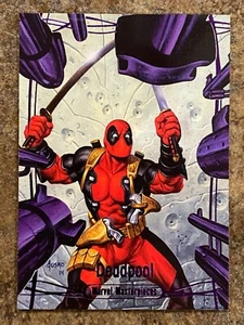 Marvel Masterpieces 2016 púrpura #84 Omega Deadpool #199/199💥💥💥No se vende en XL* - Imagen 1 de 2