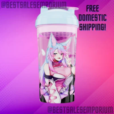 GamerSupps GG Waifu Creator Cup: Silvervale Birthday w/Sticker - IN-HAND! - Image 1 of 2