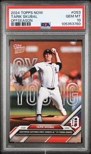 2024 Topps Now Tarik Skubal Offseason Cy Young #OS3 PSA 10 - Bild 1 von 2