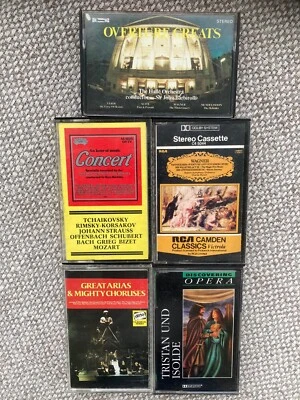 Job Lot Bundle x 5 Classical Cassette Tape Album - Image 1 of 4