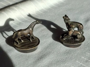 2 kleine alte Bronzen / Vitrinenstücke - Bild 1 von 8