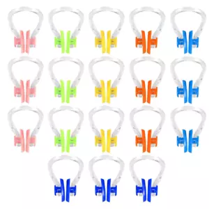 18Pcs Swimming Nose Plugs for Kids Waterproof Silicone Swimming Nose Clip - Picture 1 of 7