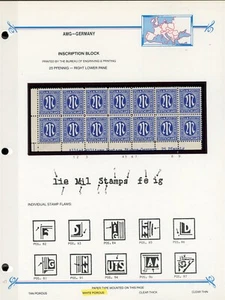 AMG-GERMANY INSCRIPTION BLOCK BUSH Page Lot #163 - SEE SCAN - $$$ - Picture 1 of 2