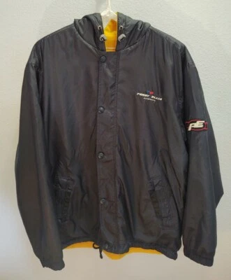 Vintage 90s Perry Ellis Reversible Puffer/Fleece Hooded Jacket, Men's Medium - Image 1 of 4