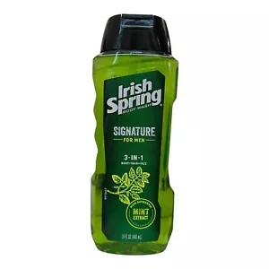 Irish Spring Signature for Men 3-in-1 Body Hair Face w/ Mint 15 oz Discontinued - Picture 1 of 7