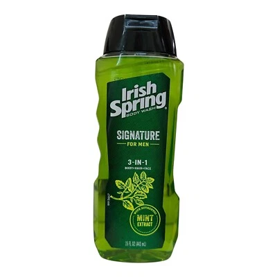 Irish Spring Signature for Men 3-in-1 Body Hair Face w/ Mint 15 oz Discontinued - Image 1 of 4