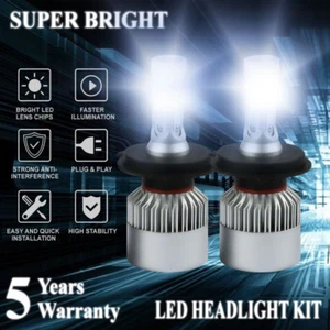 HB2 9003 H4 LED Headlights Bulbs Conversion Kit 6000K 2000W 300000LM Headlamp - Picture 1 of 6