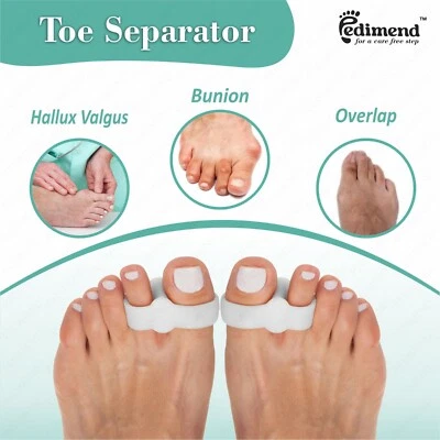 PEDIMEND™ Pedimend Silikon Gel Doppelschleife Zehenabscheider - Bunion Aid - Fußpflege - UK