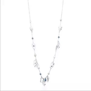 Brosway Collana LEAVES acciaio 800 mm con swarovski denim blue BLS02 - Foto 1 di 1