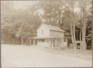 c1925 Photo Galtex Filling Station & Lunch Counter Ice Cream Parlor, Roadside - Picture 1 of 4