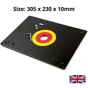 Large Router Table Insert Plate 310 x 230 x 10mm With Ring For Woodworking UK - Picture 1 of 12