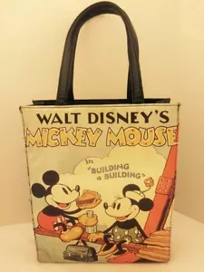 Walt Disney Animation Vintage Mickey Minnie Mouse Beuteltasche Schultertasche gebraucht, in einwandfreiem Zustand - Bild 1 von 1
