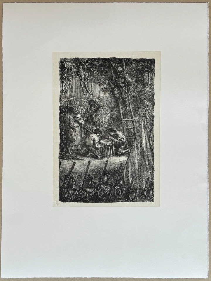 A. Paul Weber, Die Gehängten, Lithographie, 1969, Nachlass - Bild 1 von 1