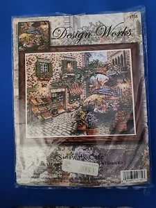 Design Works Counted Cross Stitch Kit Sidewalk Cafe 2735 - Picture 1 of 4