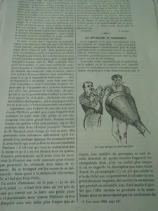 Les applications du Phonopgraphe 1890 Gravure Print Article - Picture 1 of 2