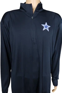 Dallas Cowboys NFL Football 1/4 Zip Black Pullover Sz 3XL - Picture 1 of 5
