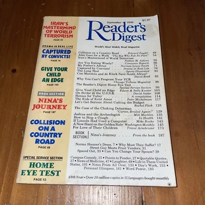 Reader's Digest, September 1990 BP14 - Image 1 of 4