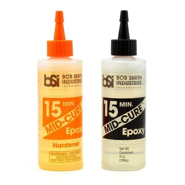 BOB SMITH INDUSTRIES Mid Cure Epoxy BSI 15 Minute Glue Wood Fibreglass Bob Smith Adhesive 256g BSI204