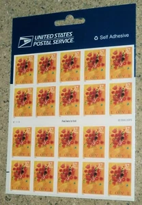USPS Sealed Sheet of 20 Love Bouquet 37¢ Stamps USA Scott 3898 MNH - Picture 1 of 3