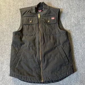 Wrangler Workwear Small S/CH 34 - 36 Vest Black Full Zip Pockets Lined - Picture 1 of 8