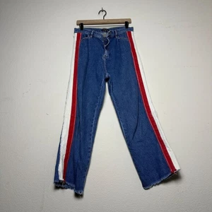 Whistle Distressed Denim Jeanshose Damen 30x25 blau weiß gestreift blau gerade - Bild 1 von 11