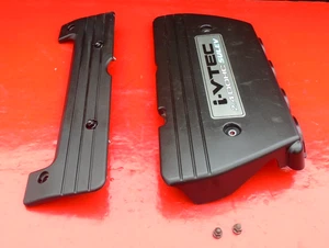 03-07 HONDA ACCORD ENGINE COVER PLASTIC GUARD SET I-VTEC 2.4L DOHC SULEV OEM - Picture 1 of 6