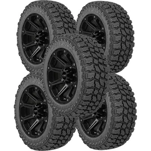 (QTY 5) 33x12.50R22LT Multi-Mile Mud Claw Comp MTX 114Q LRF Black Wall Tires - Picture 1 of 10