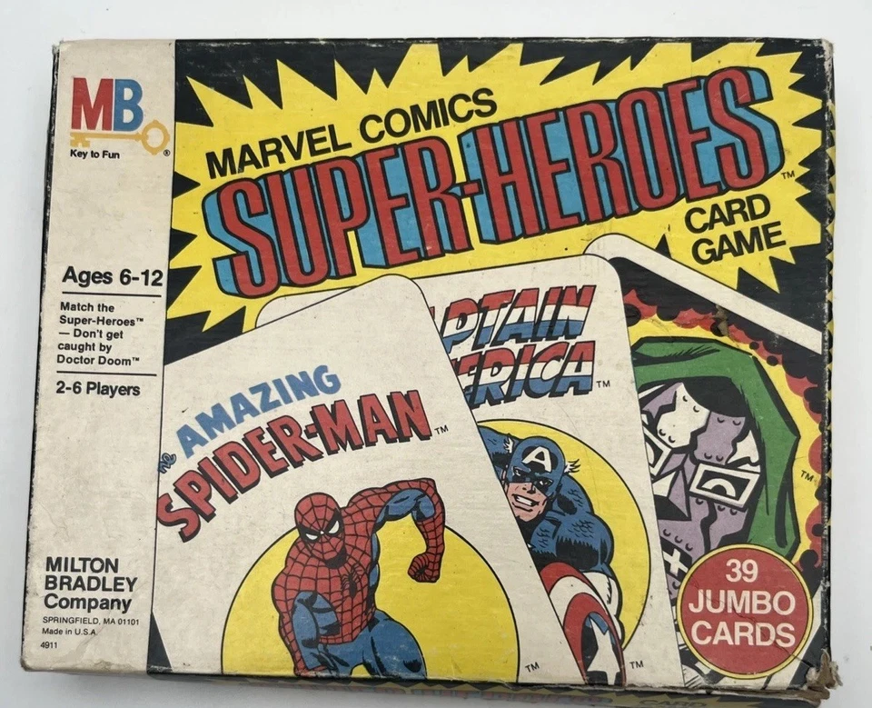 Vintage 1978 Marvel Super-Heroes Card Game Complete With Instructions VTG - Image 1 of 4