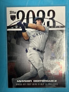 Jasson Dominguez 2024 Topps Series 1 - 2023 Greatest Hits #23GH-26 (RC) - Picture 1 of 5