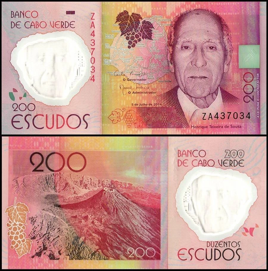 Cabo Verde 200 Escudos, 2014, P-71z, Polímero UNC, Repuesto Foto 1 de 1