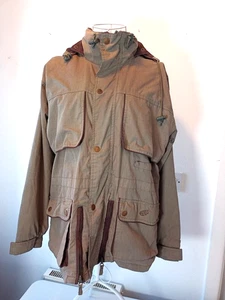Vintage Equestrian Burghley Long Coat Hooded olive green small 8 no 1 of 501 - Picture 1 of 17