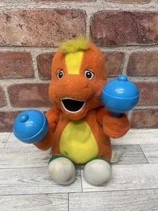 Peluche vintage RARO Barney Riff talks imbottito canta Maracas / 2007 Jakks / funziona - Foto 1 di 8