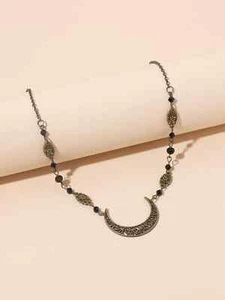 Moon Pendant Necklace Creative Necklace for Women Fashion Jewelry - Picture 1 of 6