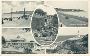 Isle Of Man Douglas 5 views Salmon card - Picture 1 of 4