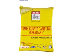 Polvo Adabi Cúrcuma Curcumina HALAL Especias Orgánicas 5 Paquetes X 100g ENVÍO GRATUITO - Imagen 1 de 5