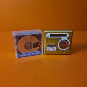 Sony MZ-R700 Registrazione MiniDisc Walkman (Verde) con Dischi *Funzionante* *USURA* - Foto 1 di 12