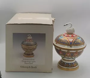 Villeroy & Boch Schwanendose Drageoir Cygne Swan Bowl Konig Ludwig II Rare 1984 - Picture 1 of 24