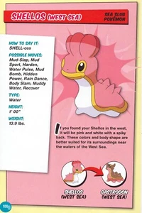2007 POKEMON SHELLOS Trading Card Character Action Figure Pin-Up ART PRINT AD - Picture 1 of 4