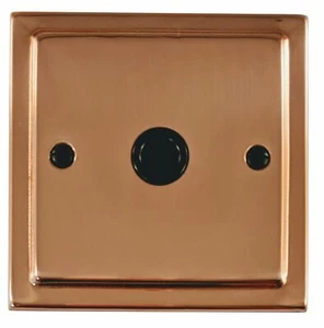 G&H TBC79B Trimline Plate Bright Copper 1 Gang Flex Outlet Plate - Imagen 1 de 1