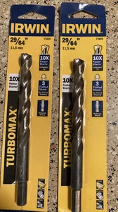 Irwin 73329 29/64" TurboMax Jobber Length Drill Bit LOT OF 2 PACK - Picture 1 of 3