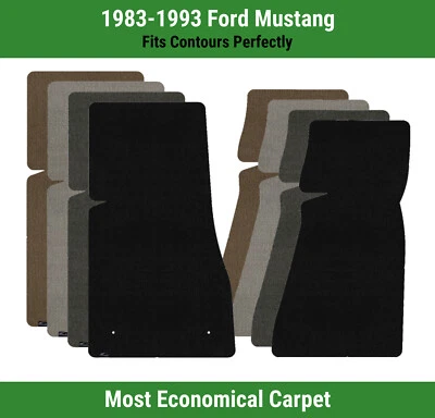 Alfombrillas de primera fila Lloyd Velourtex para Ford Mustang 1983-1993  Foto 1 de 4