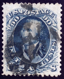 US 72 90c 1861 George Washington VF used Skinner Eno #ST-E41 PSAG cert - Picture 1 of 3