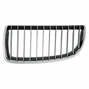 Driver Side Left LH Grille Chrome/Black fits 2006 2007 2008 BMW 3 Series Sedan - Picture 1 of 2