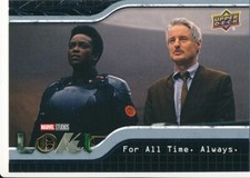 #87 FOR ALL TIME. ALWAYS. 2023 Upper Deck Marvel Loki MOBIUS HUNTER B-15
