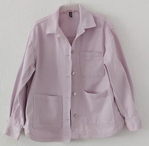 Damen Hemdjacke Lila Jeansjacke Denim H&M Gr. M - Bild 1 von 12