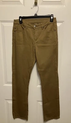 Pantalones Liverpool Jeans Co London para mujer 6/28 32x27 marrón elástico sarga Foto 1 de 4